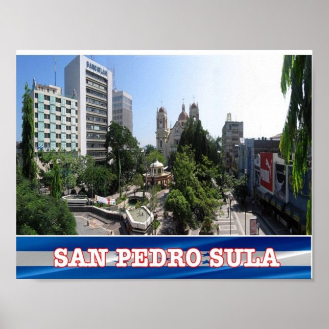 Honduras - San Pedro Sula - Poster (Framsidan)
