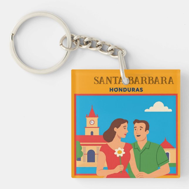  Honduras Santa Barbara Retro poster (Framsidan)