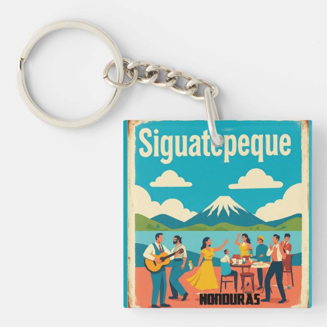  Honduras SIGUATEPEQUE Retro poster (Framsidan)