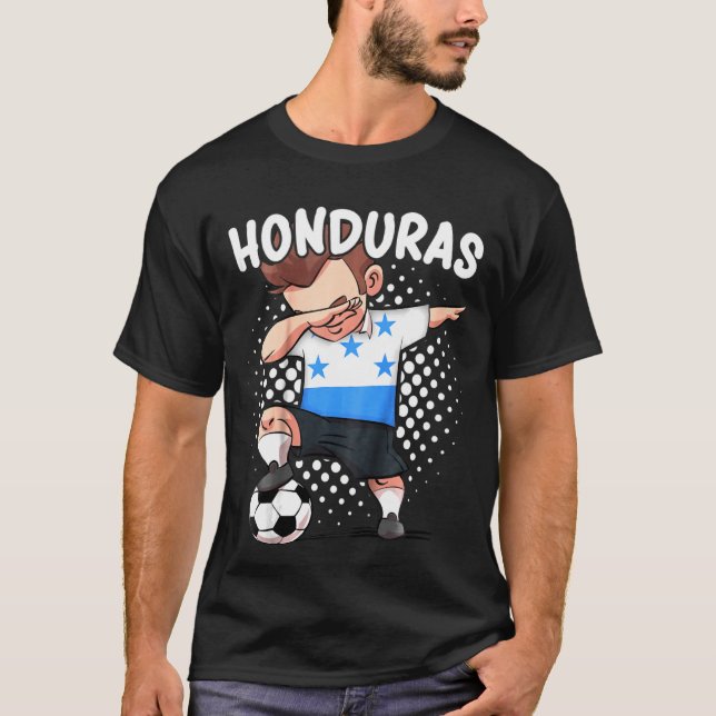 Honduras Soccer Hondura T Shirt (Framsida)