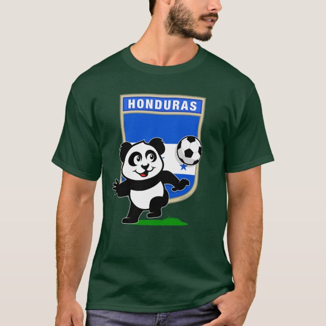 Honduras Soccer Panda T-shirt (Framsida)