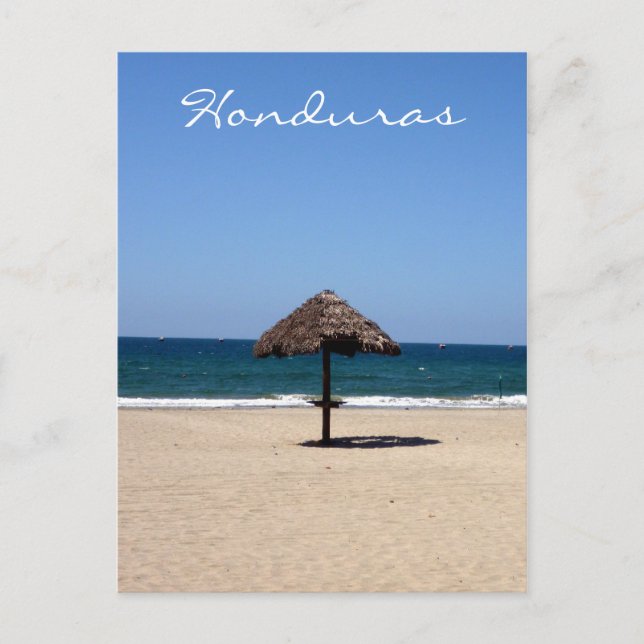 Honduras strand vykort (Framsida)