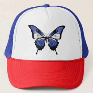 Honduras Swallowtail Butterfly Flagga Sticker Keps