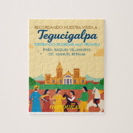  Honduras TEGUCIGALPA DC Retro poster Pussel