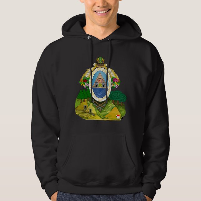 Honduras vapensköld HN Hoodie (Framsida)