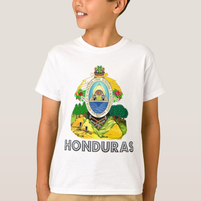 Honduras vapensköld tee shirt (Framsida)