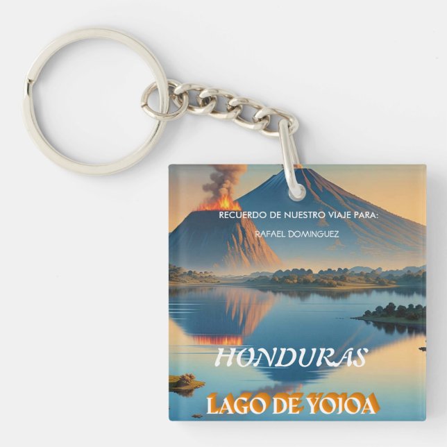  Honduras Yojoa Lake Retro poster  (Framsidan)