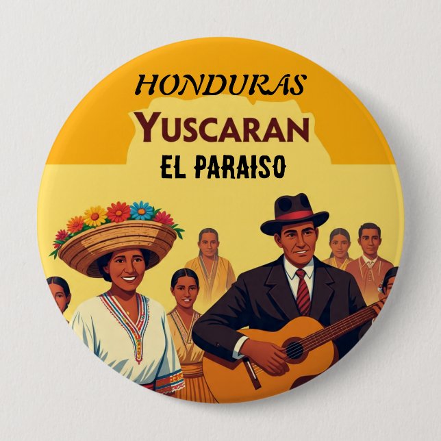  Honduras YUSCARAN Retro poster Knapp (Framsida)