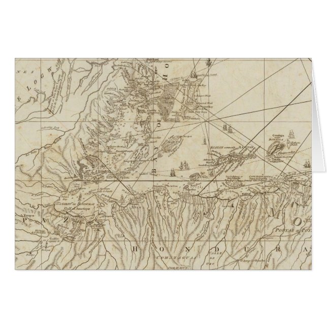 Hondurasbukten Hälsningskort (Framsidan Horizontal)