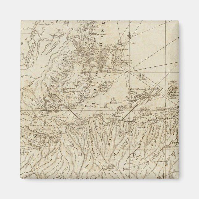 Hondurasbukten Magnet (Framsidan)