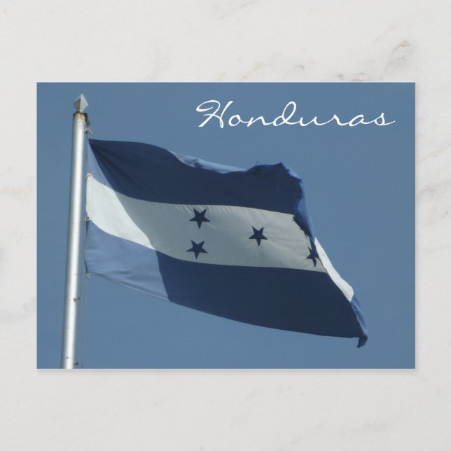 Hondurass flagga vykort (Framsida)