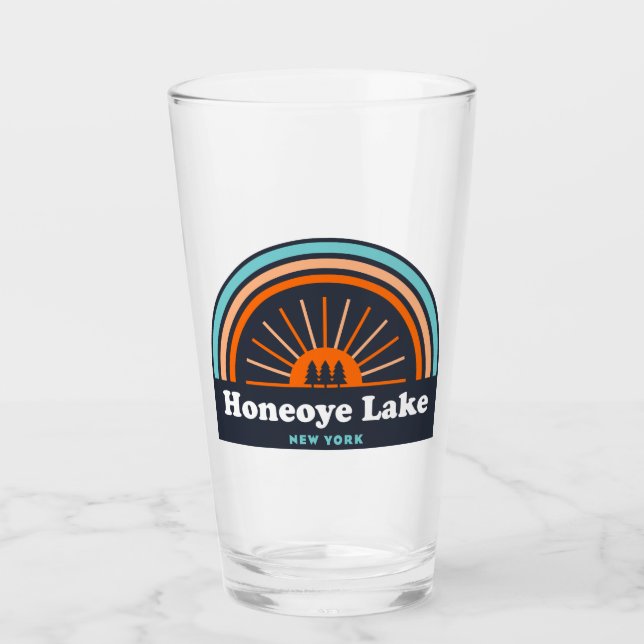 Honeoye Sjö New York Rainbow Glaskopp (Framsida)