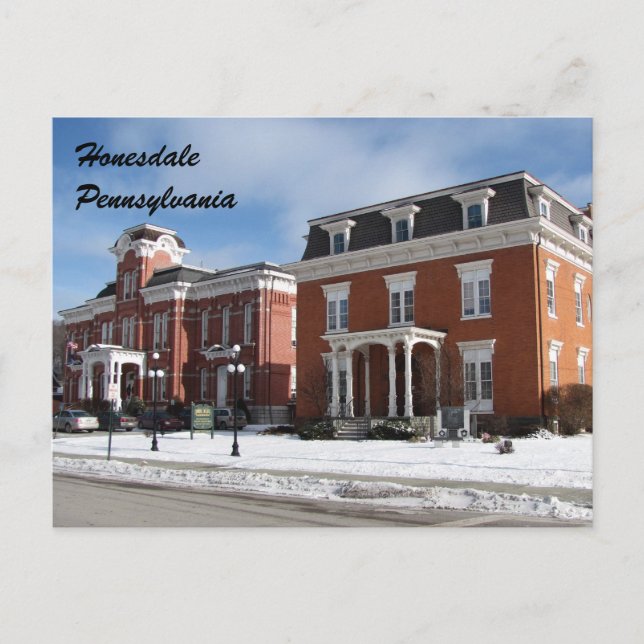 Honesdale Pennsylvania-vykort Vykort (Framsida)