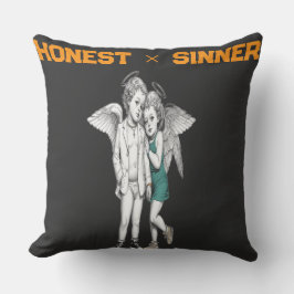 Honest & Sinner Love Art Collection Throw Pillow Kudde