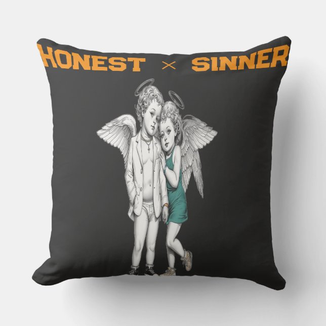 Honest & Sinner Love Art Collection Throw Pillow Kudde (Framsida)