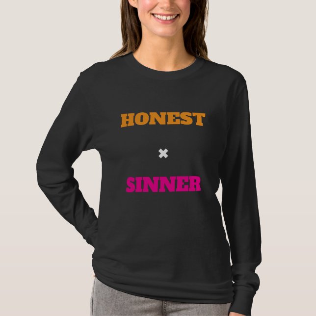 Honest & Sinner T-Shirt (Framsida)