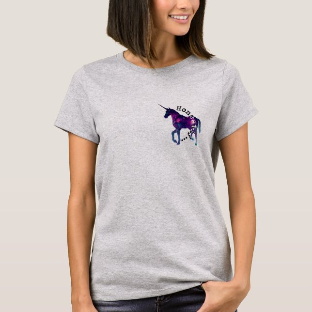 Honestly Aine Unicornutslagsplats T Shirt (Framsida)