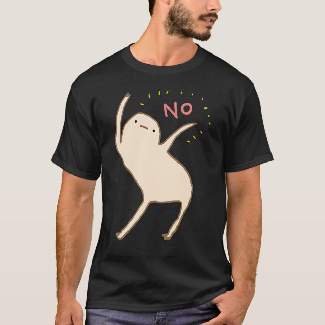 Honests Blob Says No. T Shirt (Framsida)