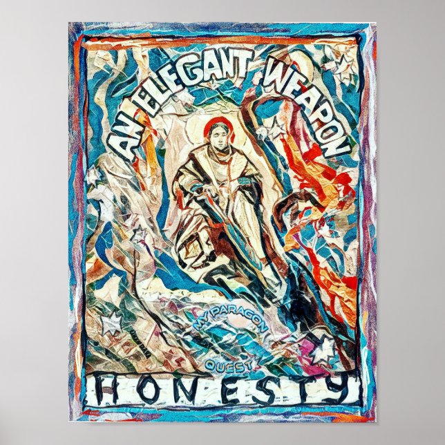 Honesty, an elegant weapon for civilized times poster (Framsidan)