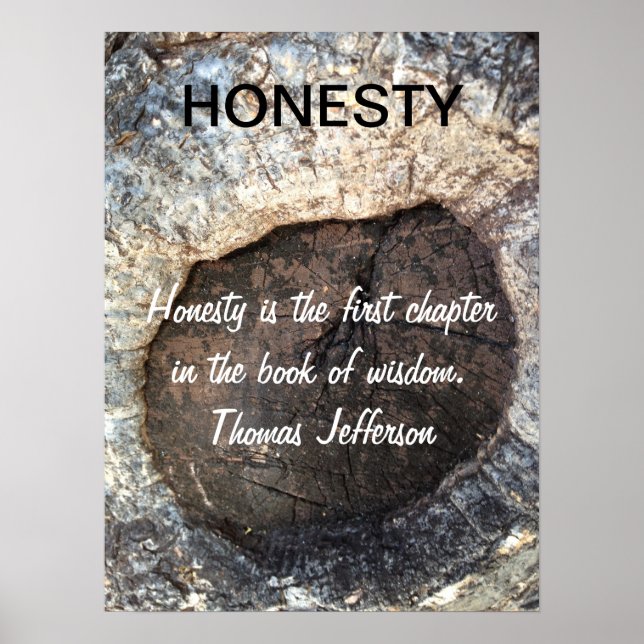 HONESTY inspirationsoffert Jefferson Poster (Framsidan)