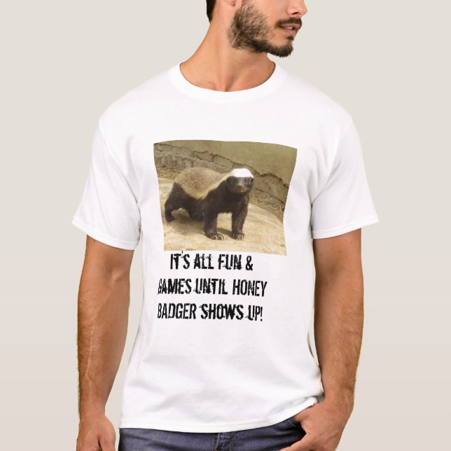 HONEY BADGER #4 T SHIRT (Framsida)