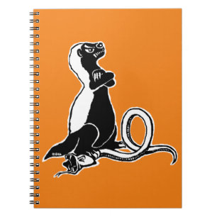 Honey badger anteckningsbok med spiral