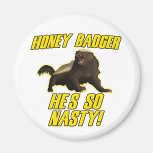 Honey badger är han så otäck magnet