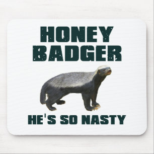 Honey badger är han så otäck musmatta
