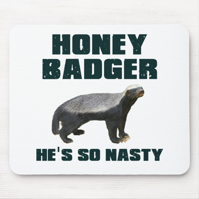 Honey badger är han så otäck musmatta (Framsidan)