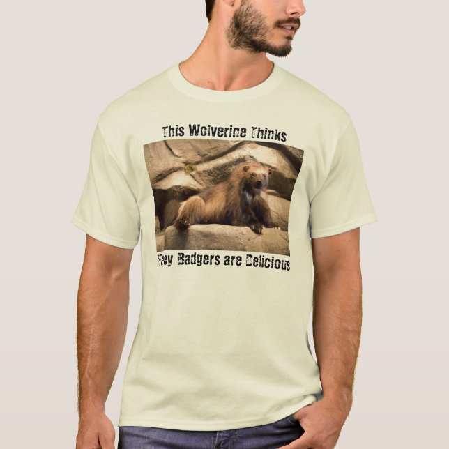 Honey badger är läcker tee shirt (Framsida)