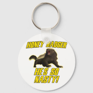 Honey badger är så otäckt. nyckelring