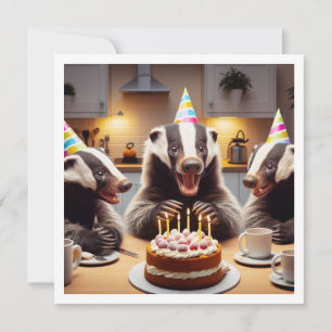 Honey badger ätkaka, inbjudan till honey badger