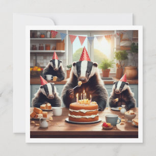 Honey badger ätkaka, inbjudan till honey badger