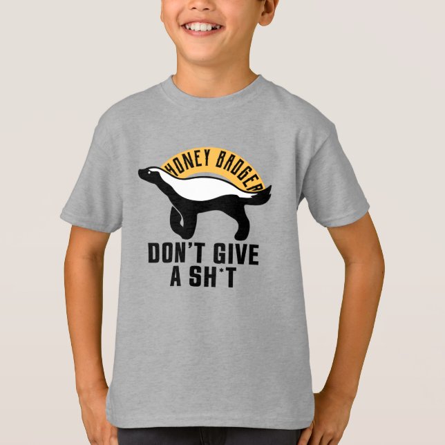 Honey badger bryr sig inte t shirt (Framsida)