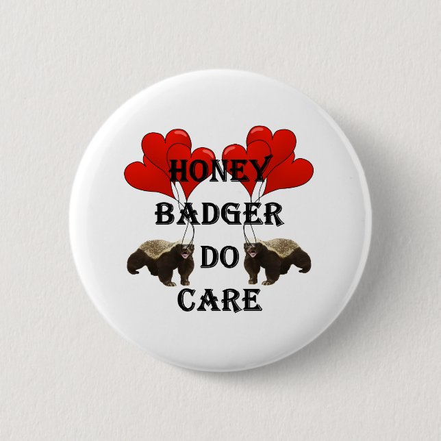 Honey badger bryr sig knapp (Framsida)