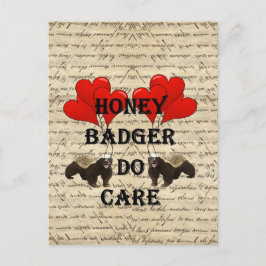 Honey badger bryr sig vykort