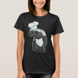 Honey badger Chef Chef hat T Shirt