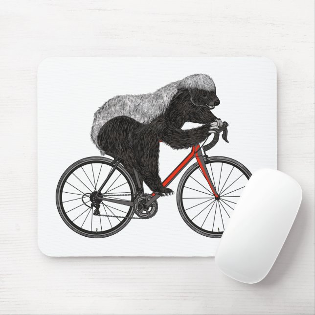 Honey badger-cykelbricka musmatta (Med mus)