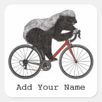 Honey Badger Cykling Rolig Badass Cyklist Lägg til