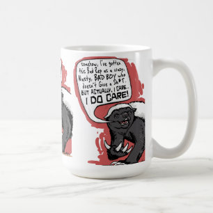 Honey badger do Care Kaffemugg