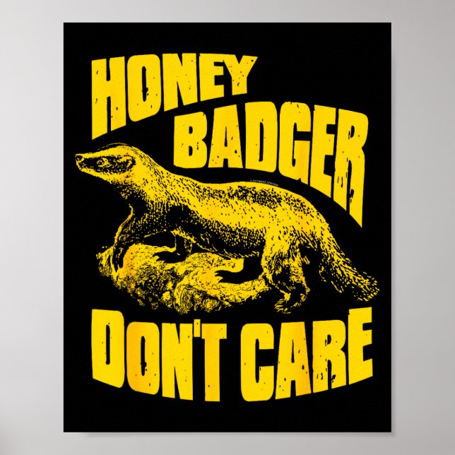 Honey Badger Don't Care  Poster (Framsidan)
