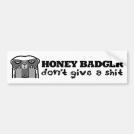 honey badger dont ge bildekal