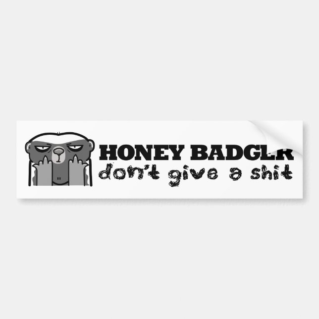 honey badger dont ge bildekal (Framsidan)