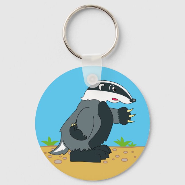 HONEY BADGER ELLER INTE NYCKELRING (Framsida)