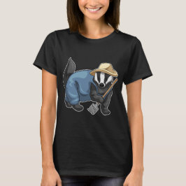 Honey badger Farmer Rake T Shirt