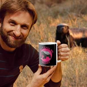 Honey Badger feministisk citat Kaffemugg