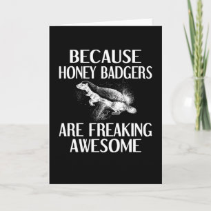 Honey badger-gåvor från Honey badger Älskare Kort
