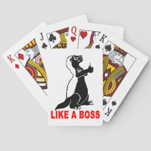 Honey badger gillar en chef casinokort