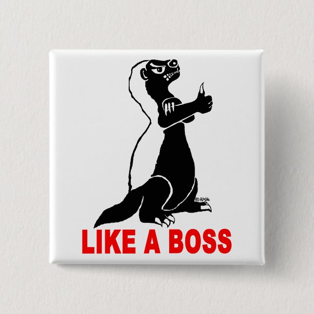 Honey badger gillar en chef knapp (Framsida)
