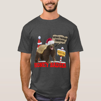 Honey Badger God Jul T Shirt